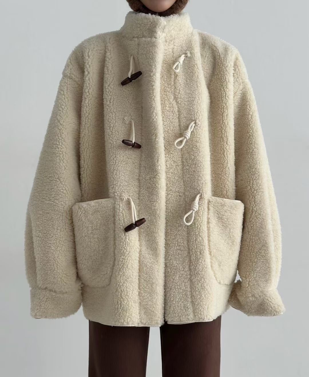 BLACK LADY東大門㊣代購女裝新款推薦休閑職業真品中長款大衣BLACK LADY中長款大衣圖色1