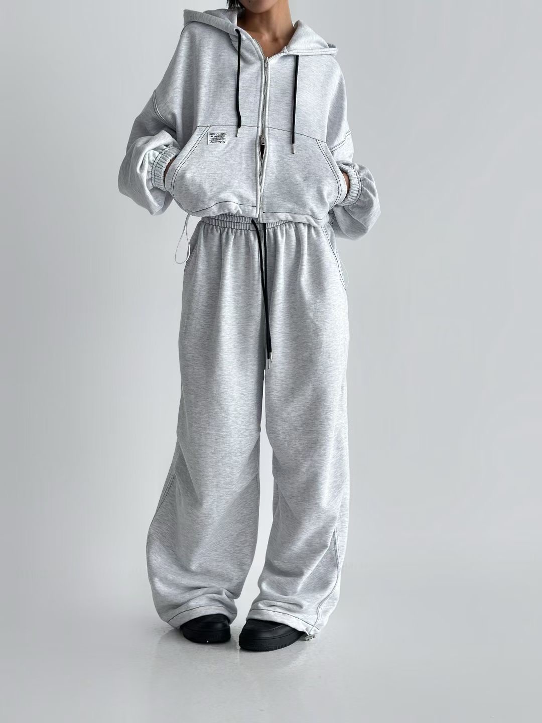 BLACK LADY韓國代購㊣女裝新品真品時尚職業休閑25秋冬休閑褲BLACK LADY休閑褲圖色1