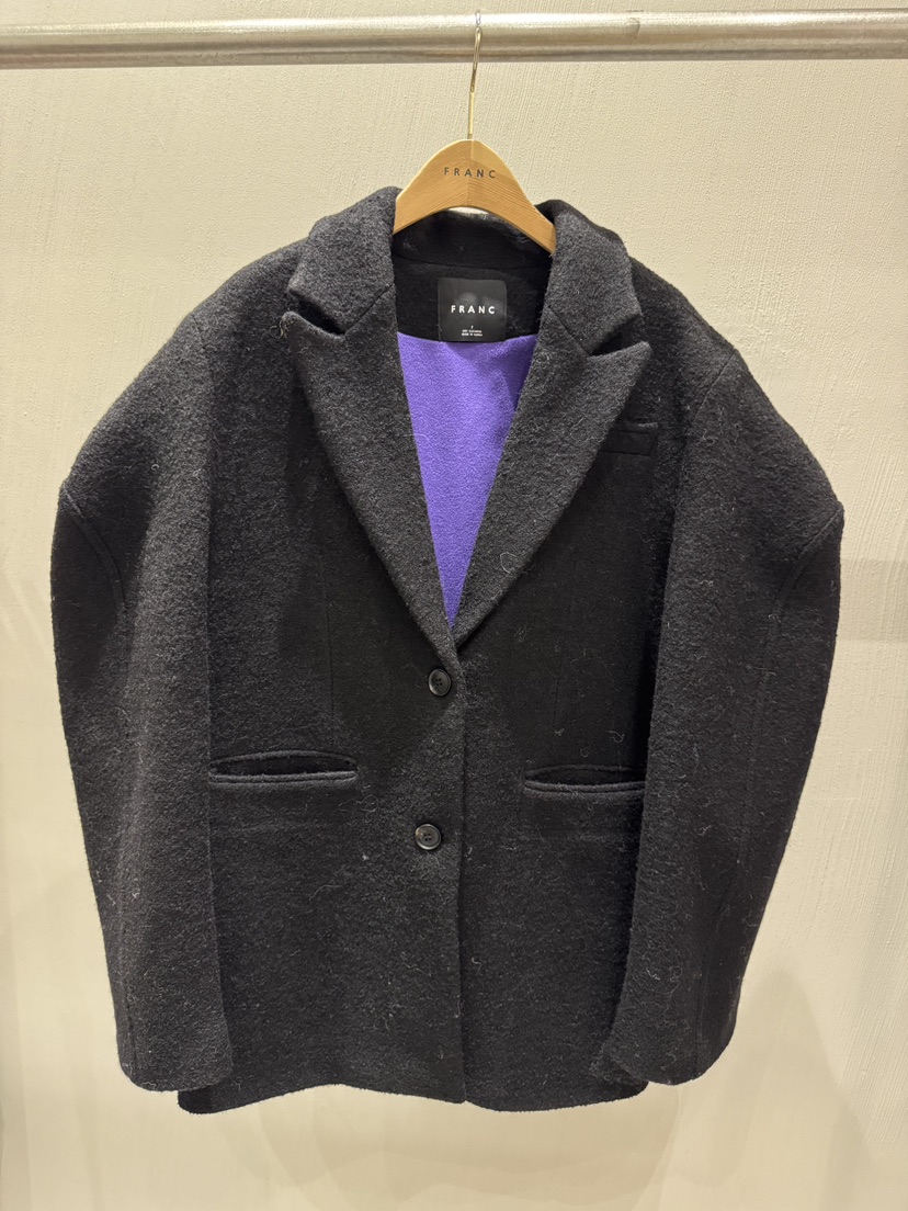 FRANC—L東大門㊣代購女裝新品熱賣職業真品25秋冬人氣夾克FRANC夾克圖色1