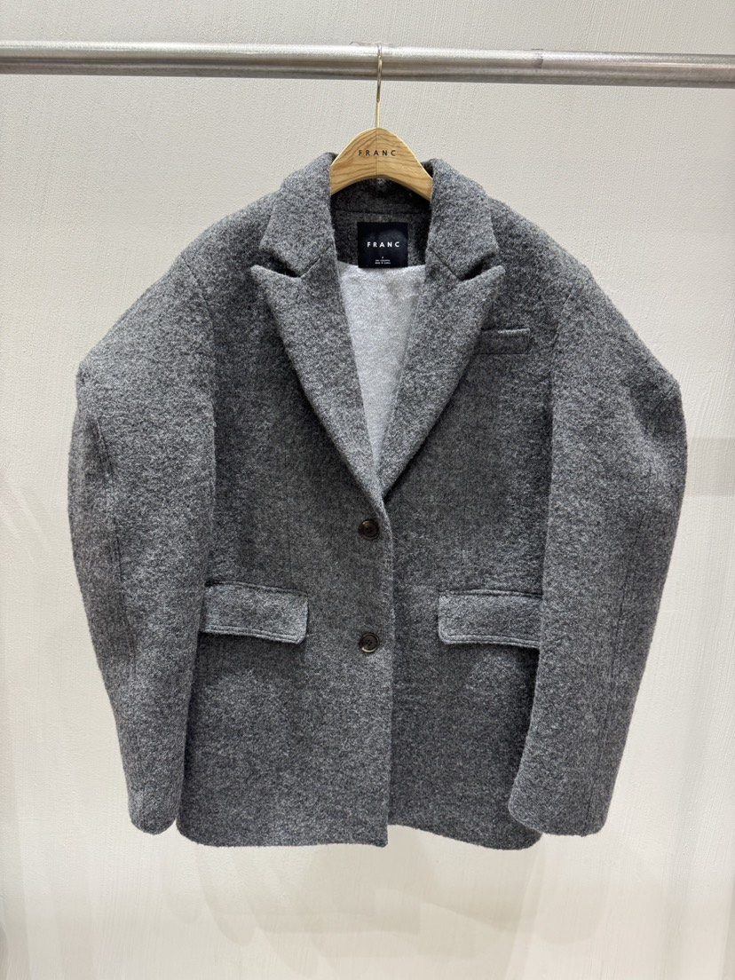 FRANC—L東大門㊣代購女裝新品熱賣職業真品25秋冬人氣夾克FRANC夾克圖色2