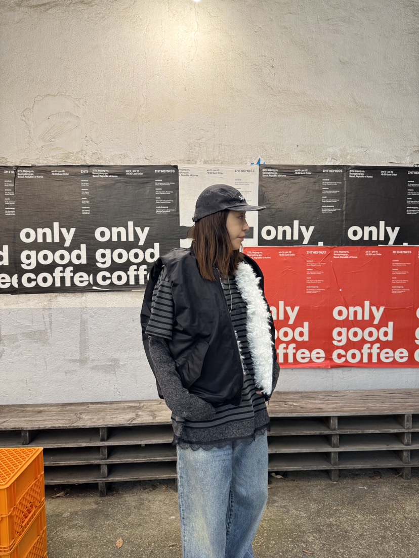 FRANC—L韓國直郵㊣女士新款真品時尚休閑長袖T恤假兩件條紋FRANC長袖T恤