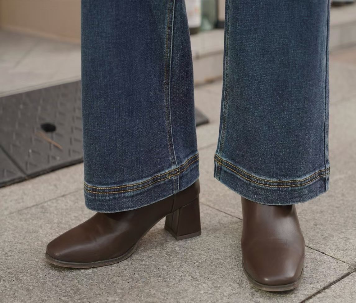 UB 40東大門㊣代購女裝新款休閑25秋冬真品推薦牛仔褲加絨UB 40牛仔褲