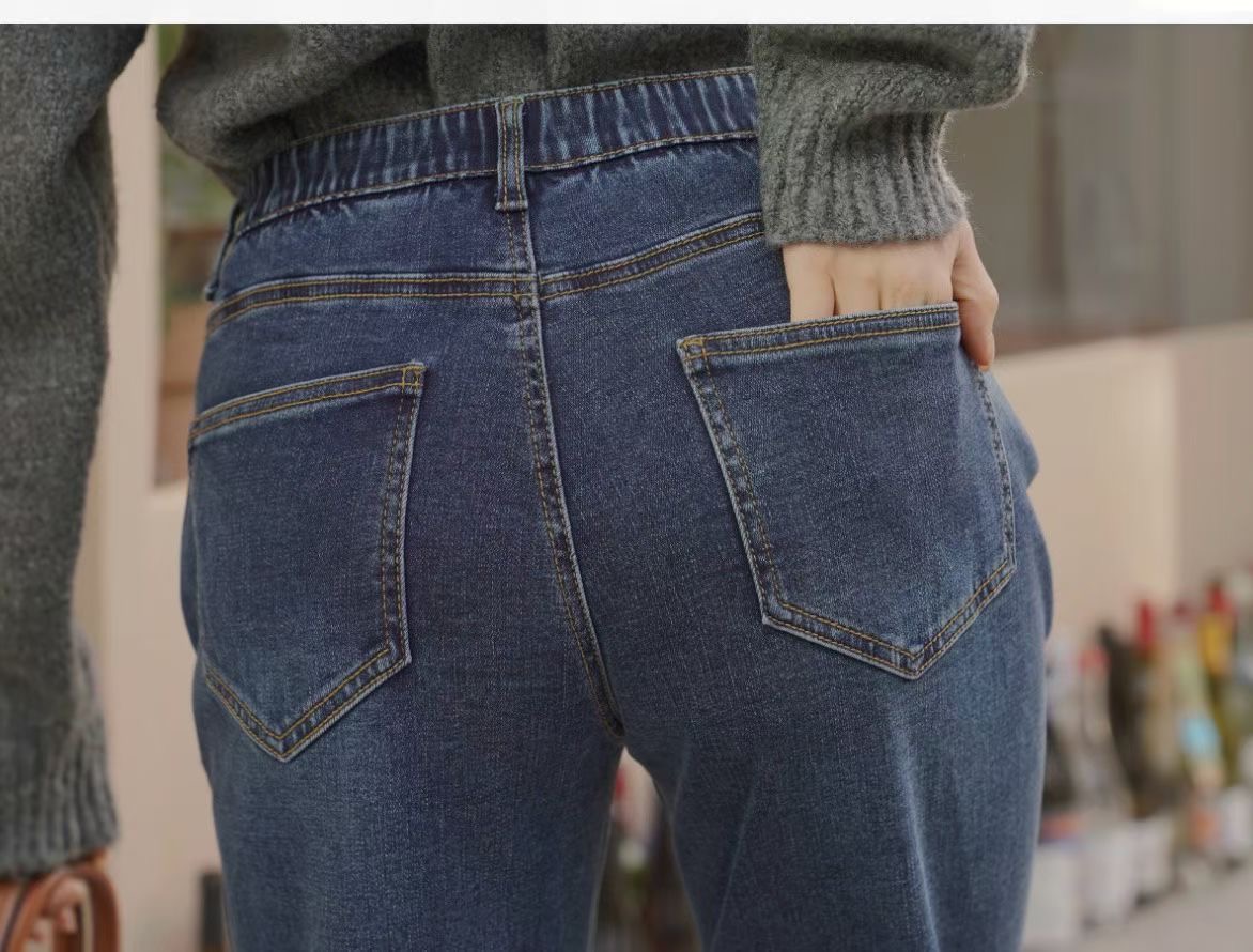 UB 40東大門㊣代購女裝新款休閑25秋冬真品推薦牛仔褲加絨UB 40牛仔褲