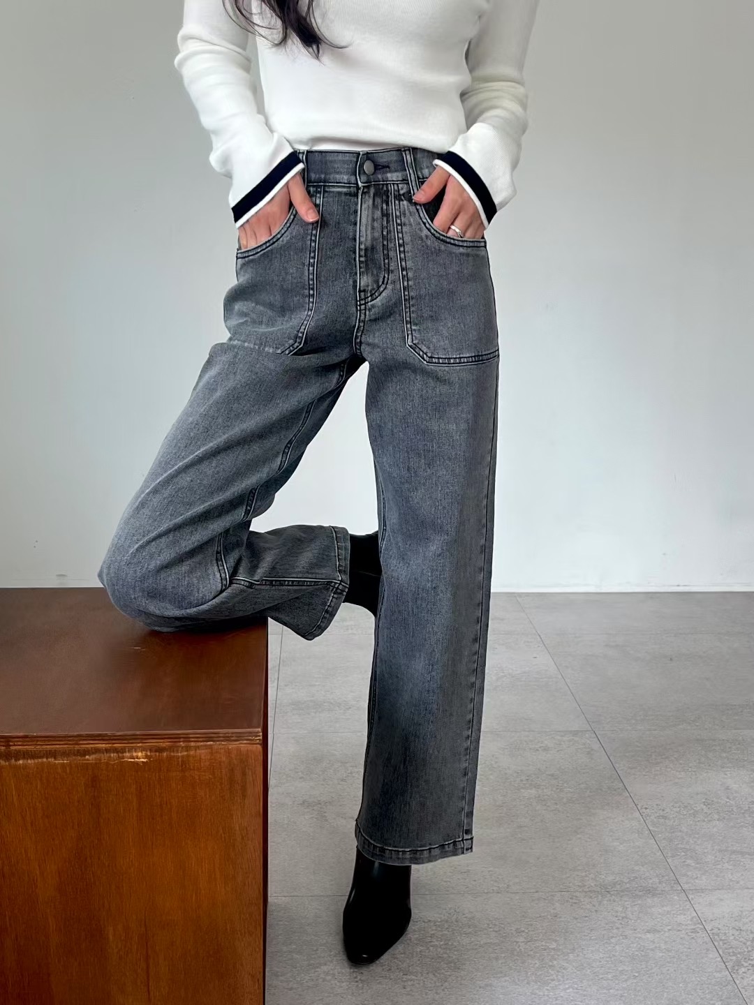 UB 40東大門㊣直郵女士新品職業時尚人氣休閑熱賣真品牛仔褲UB 40牛仔褲