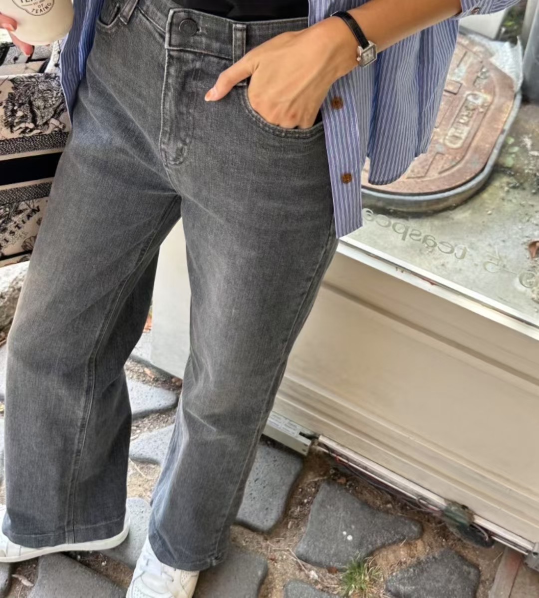 UB 40東大門㊣代購女裝新品熱賣25秋冬休閑職業真品牛仔褲UB 40牛仔褲