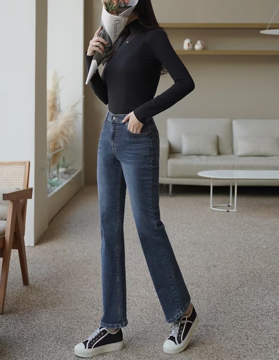 UB 40東大門㊣直郵女裝新品熱賣人氣時尚25秋冬休閑牛仔褲UB 40牛仔褲