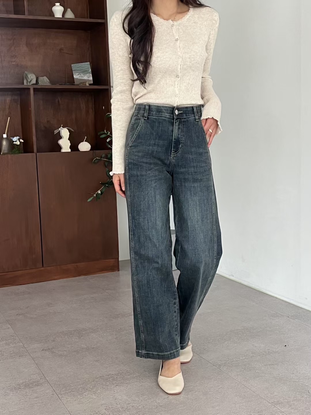 UB 40東大門㊣代購女士新品時尚人氣推薦職業休閑熱賣牛仔褲UB 40牛仔褲