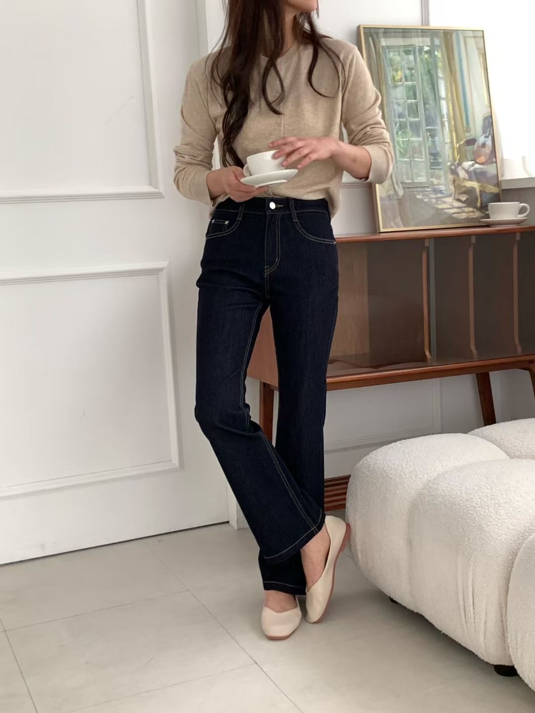 UB 40東大門㊣直郵女裝新款休閑熱賣推薦職業人氣25秋冬牛仔褲UB 40牛仔褲