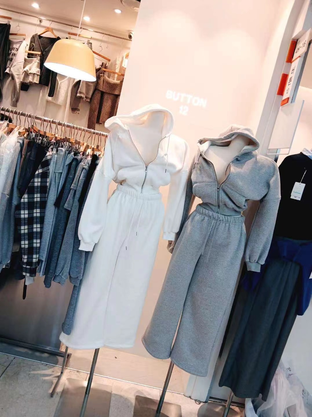 BUTTON 12韓國直郵㊣女士新款熱賣休閑25秋冬推薦真品衛衣BUTTON 12衛衣