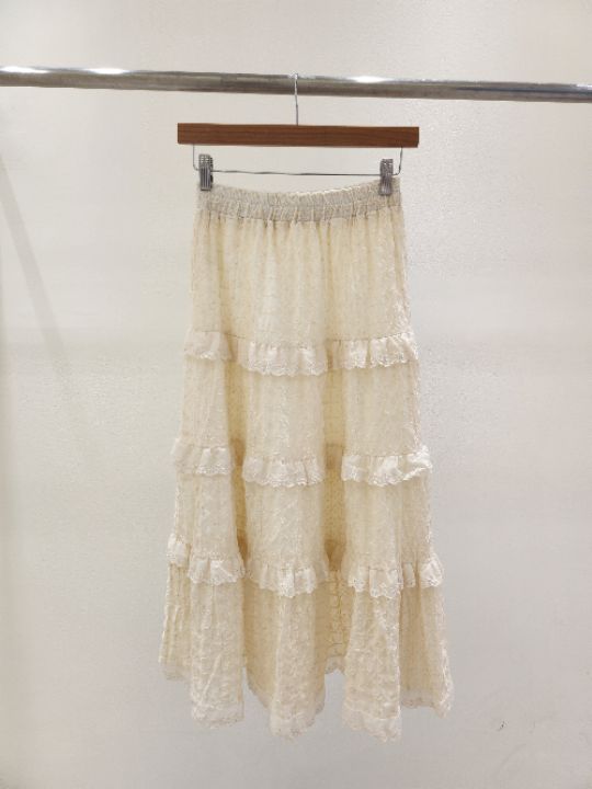 FEMME東大門㊣實拍女士新品休閑25秋冬真品推薦熱賣長裙蕾絲FEMME長裙