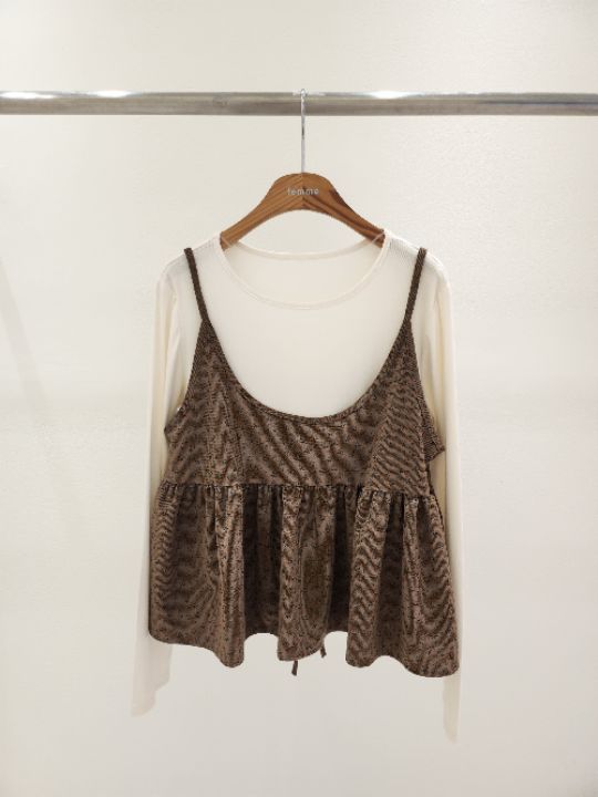 FEMME韓國直郵㊣女士新品職業真品推薦人氣25秋冬套裝花朵套裝FEMME套裝圖色2