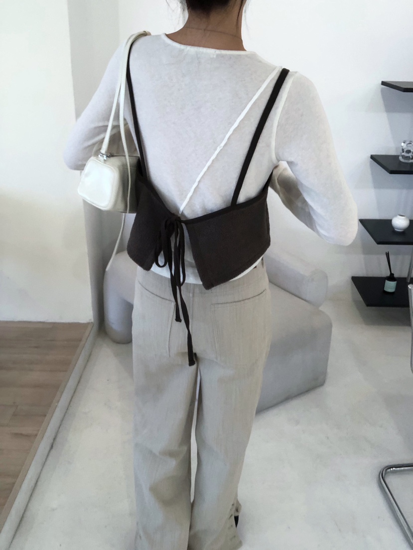 GLITTER東大門㊣代購女裝新款25秋冬人氣時尚吊帶背心不含內搭GLITTER吊帶/背心