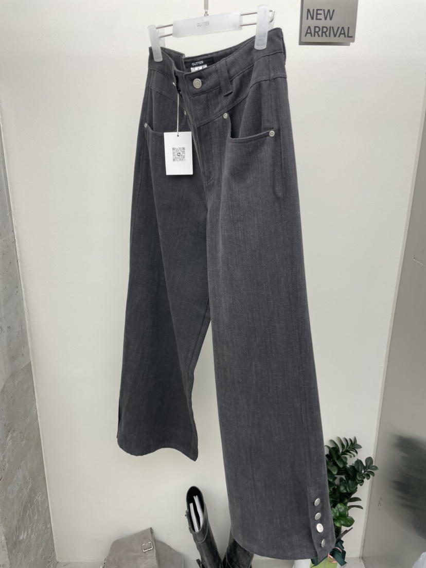 GLITTER韓國直郵㊣女裝新款真品休閑時尚推薦人氣25秋冬休閑褲GLITTER休閑褲圖色1