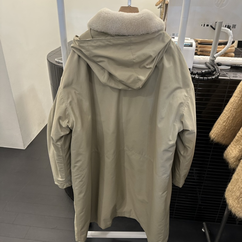 EGG韓國代購㊣女士新款熱賣休閑25秋冬長款羽絨服羊毛填充鵝絨EGG-訂貨周期長長款羽絨服