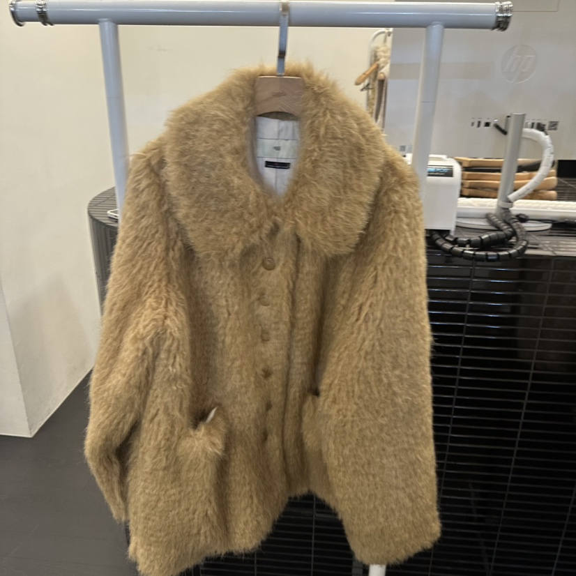 EGG東大門㊣代購女士新款推薦休閑時尚人氣職業25秋冬短款大衣EGG-訂貨周期長短款大衣圖色1