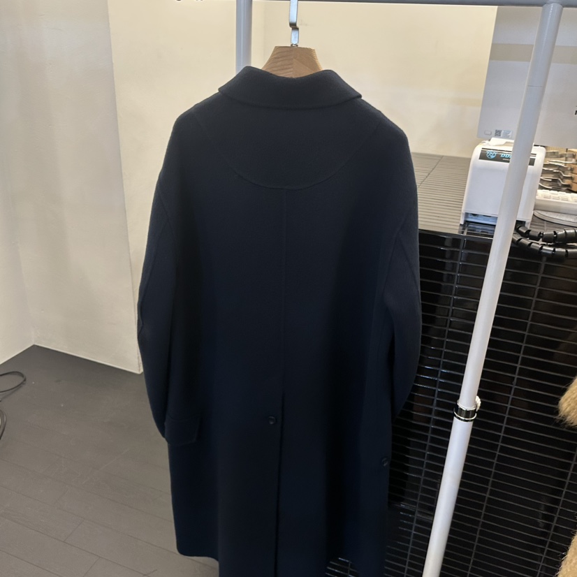 EGG東大門㊣實拍女士新款25秋冬職業休閑時尚推薦中長款大衣EGG-訂貨周期長中長款大衣