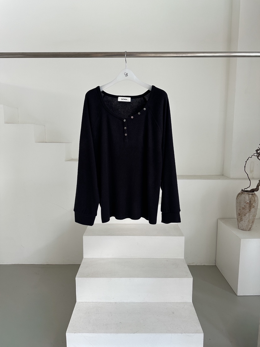 OATMEAL韓國直郵㊣女士新品25秋冬人氣推薦休閑長袖T恤安哥拉OATMEAL長袖T恤圖色4