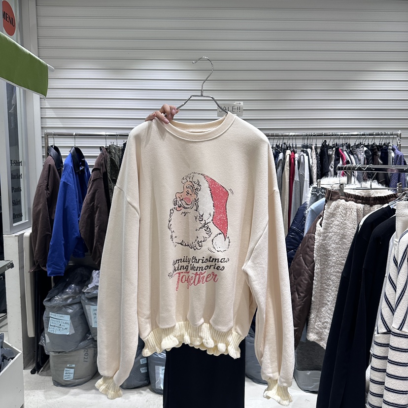 BRICKLANE東大門㊣實拍女裝新款25秋冬熱賣推薦人氣休閑衛衣BRICKLANE衛衣圖色1