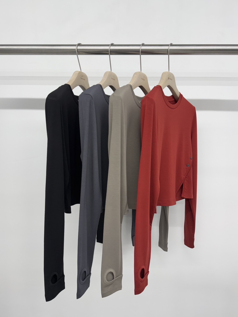 TOOGOOD韓國直郵㊣女士新款推薦熱賣休閑職業人氣長袖T恤紐扣TOOGOOD長袖T恤