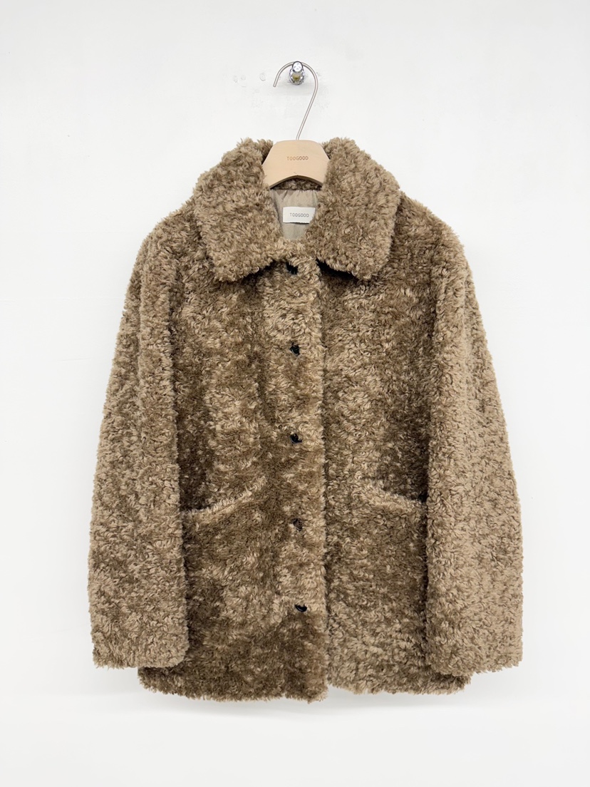 TOOGOOD韓國代購㊣女裝新款25秋冬人氣職業休閑推薦短款大衣TOOGOOD短款大衣圖色1