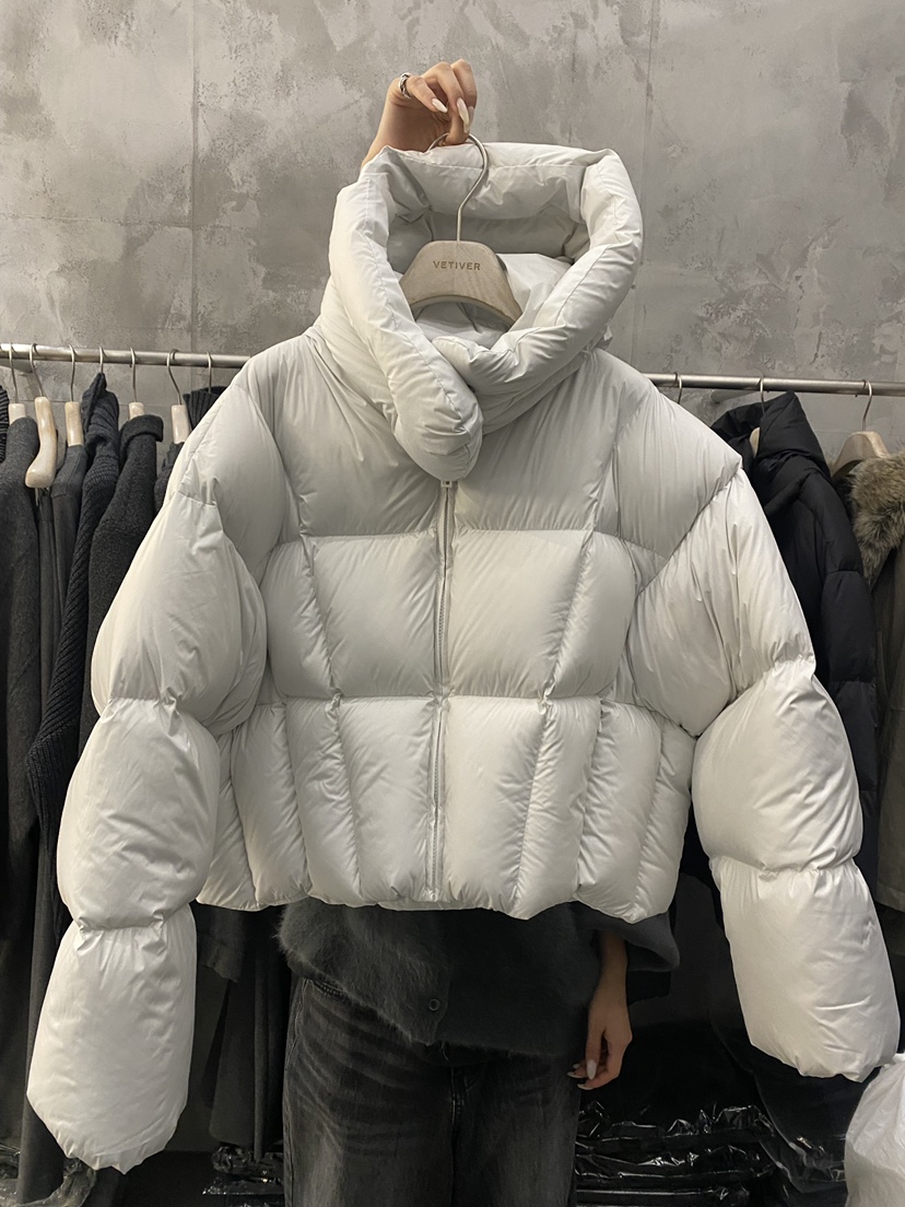 THE VETIVER-A東大門㊣直郵女裝新款職業短款羽絨服填充鵝絨VETIVER短款羽絨服圖色1