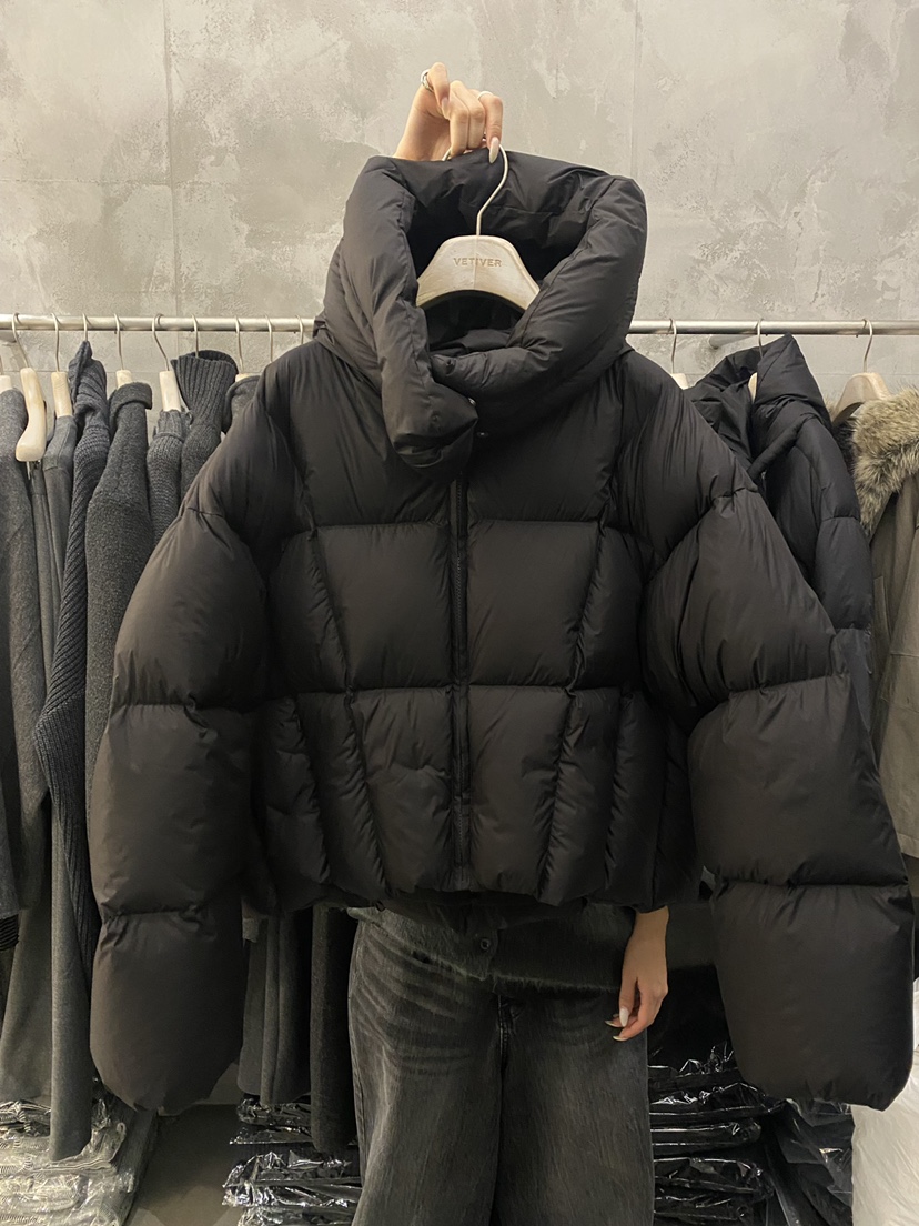 THE VETIVER-A東大門㊣直郵女裝新款職業短款羽絨服填充鵝絨VETIVER短款羽絨服圖色2