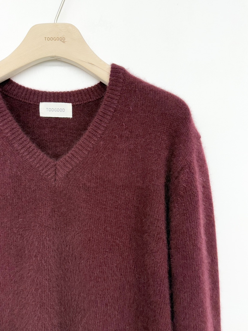 TOOGOOD韓國直郵㊣女裝新品熱賣休閑時尚人氣針織衫V領浣熊TOOGOOD針織衫