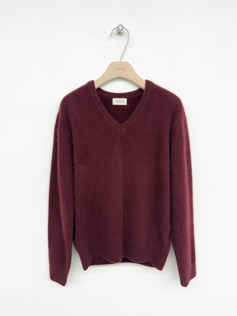TOOGOOD韓國直郵㊣女裝新品熱賣休閑時尚人氣針織衫V領浣熊TOOGOOD針織衫圖色4