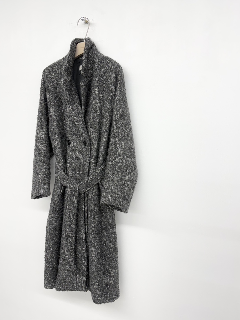 TOOGOOD東大門㊣實拍女裝新款職業25秋冬推薦中長款大衣含腰帶TOOGOOD中長款大衣