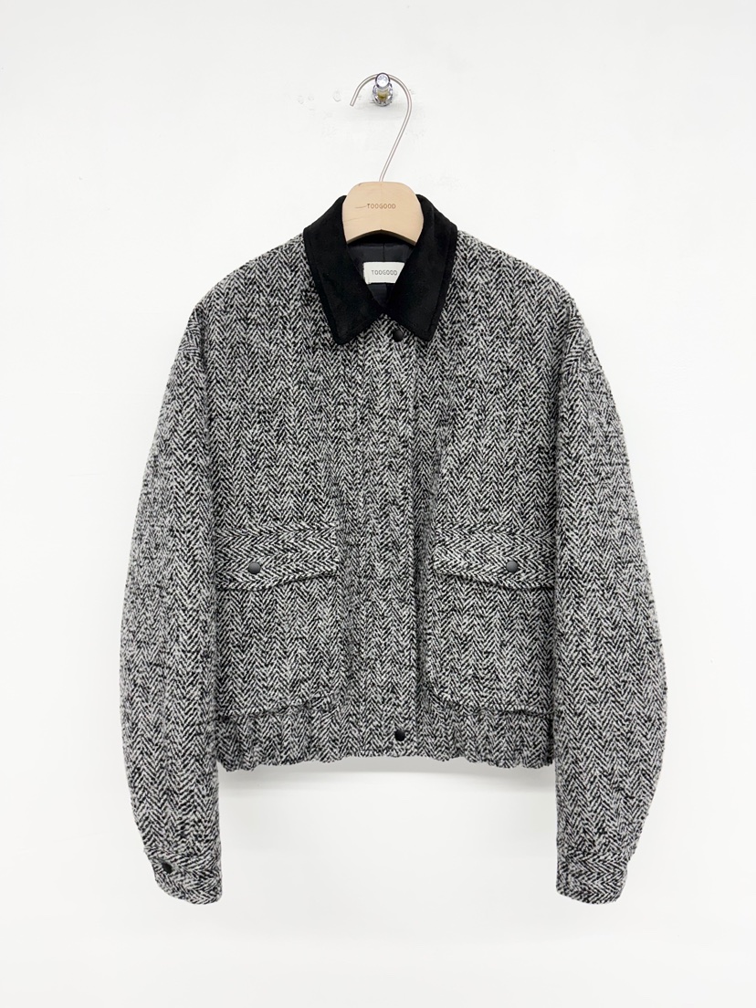 TOOGOOD東大門㊣直郵女裝新品職業25秋冬推薦熱賣夾克人字紋TOOGOOD夾克圖色1