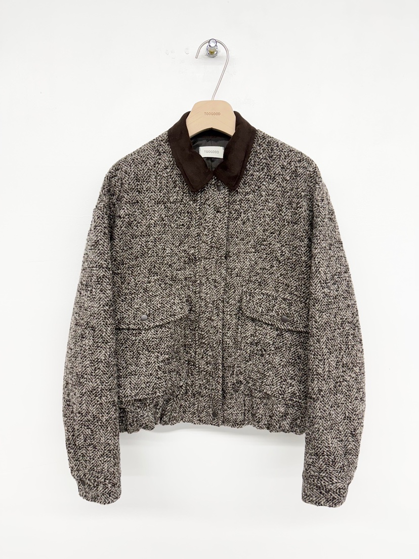 TOOGOOD東大門㊣直郵女裝新品職業25秋冬推薦熱賣夾克人字紋TOOGOOD夾克圖色2