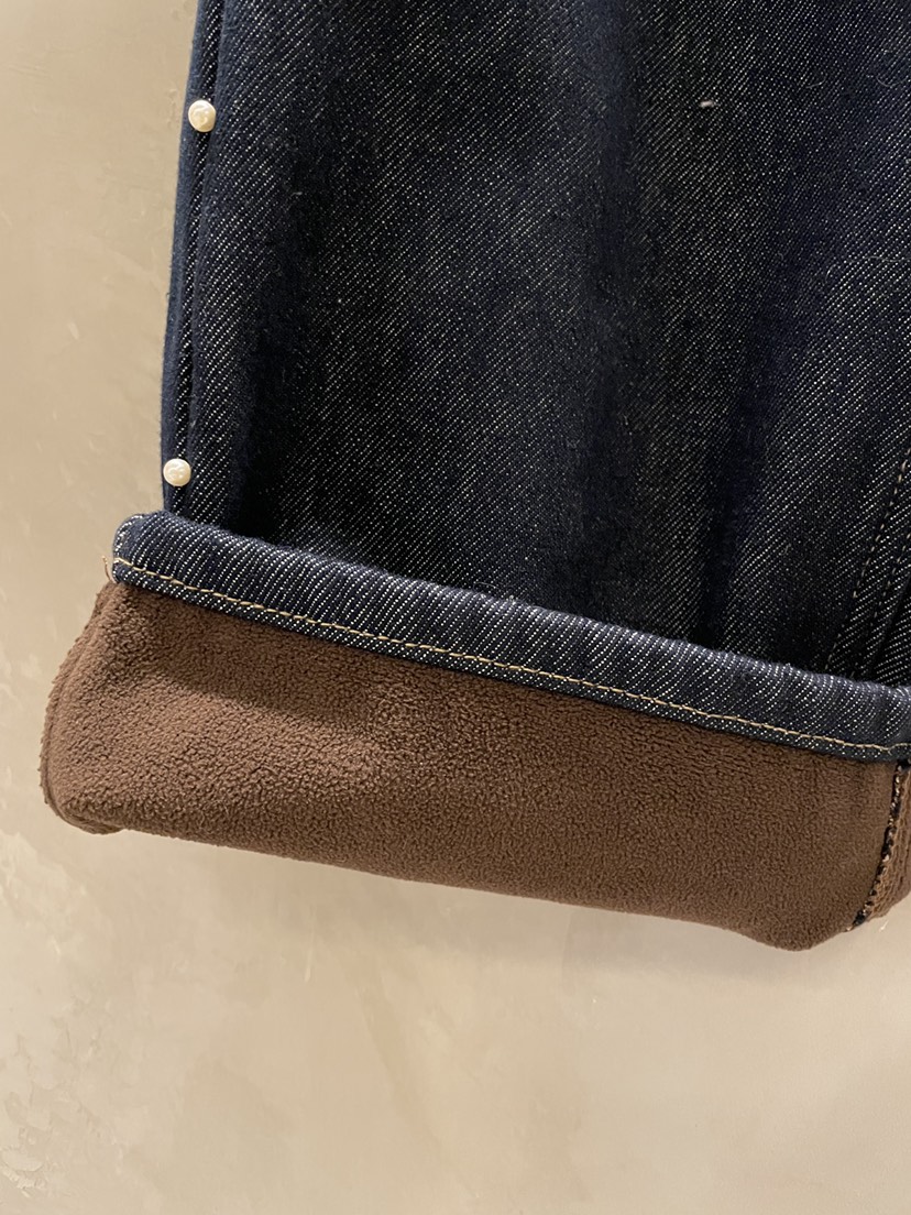 MULCUP東大門㊣實拍女士新品25秋冬休閑人氣職業牛仔褲加絨MULCUP牛仔褲