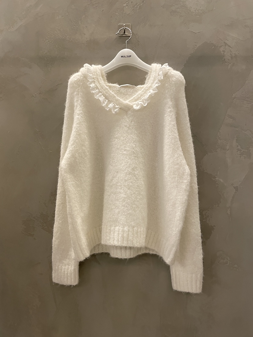 MULCUP東大門㊣代購女裝新品人氣推薦熱賣休閑25秋冬針織衫兜帽MULCUP針織衫圖色1