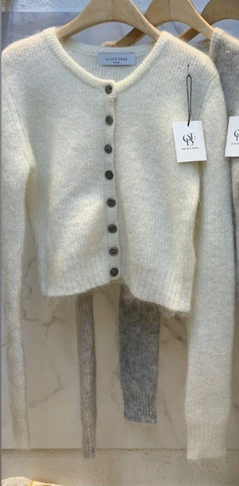 OLIVE TrEE東大門㊣代購女士新品休閑熱賣人氣針織衫馬海毛OLIVE TrEE針織衫圖色1