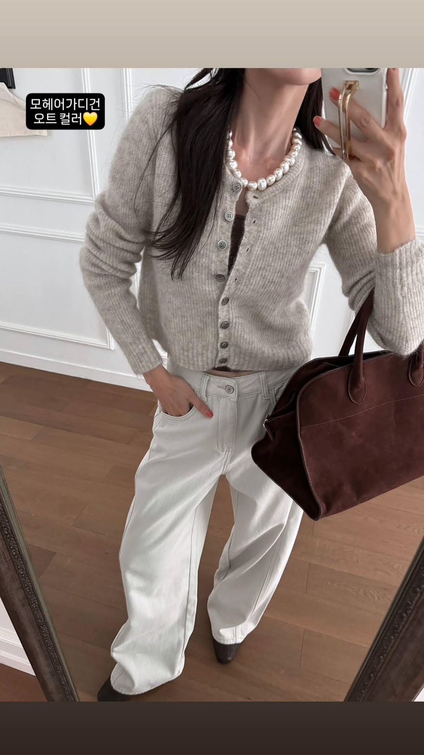 OLIVE TrEE東大門㊣代購女士新品休閑熱賣人氣針織衫馬海毛OLIVE TrEE針織衫圖色2