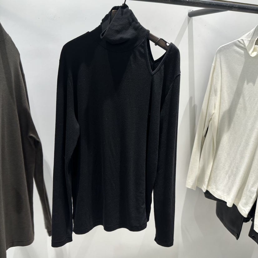 JANE BIRKIN韓國直郵㊣女士新款25秋冬人氣長袖T恤高領鏤空JANE BIRKIN設計師品牌長袖T恤圖色2