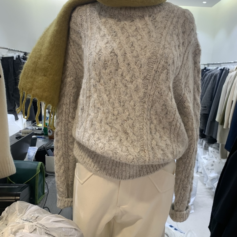 WOOD SAGE韓國直郵㊣女士新款休閑熱賣時尚推薦25秋冬毛衣WOOD SAGE毛衣圖色2