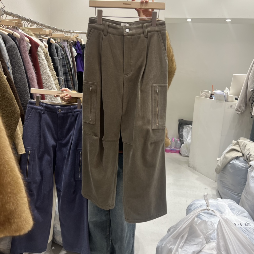 FRE韓國代購㊣女裝新款人氣休閑時尚熱賣25秋冬推薦職業休閑褲FRE休閑褲圖色1