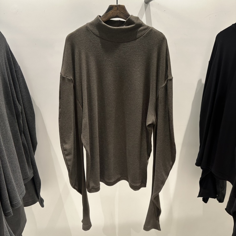 JANE BIRKIN韓國直郵㊣女裝新款推薦時尚職業熱賣休閑長袖T恤JANE BIRKIN設計師品牌長袖T恤圖色1墨綠