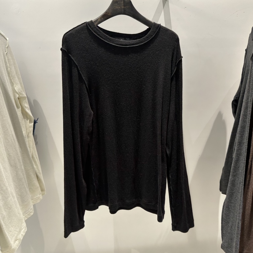 JANE BIRKIN韓國代購㊣女裝新品25秋冬熱賣長袖T恤安哥拉羊絨JANE BIRKIN設計師品牌長袖T恤圖色2