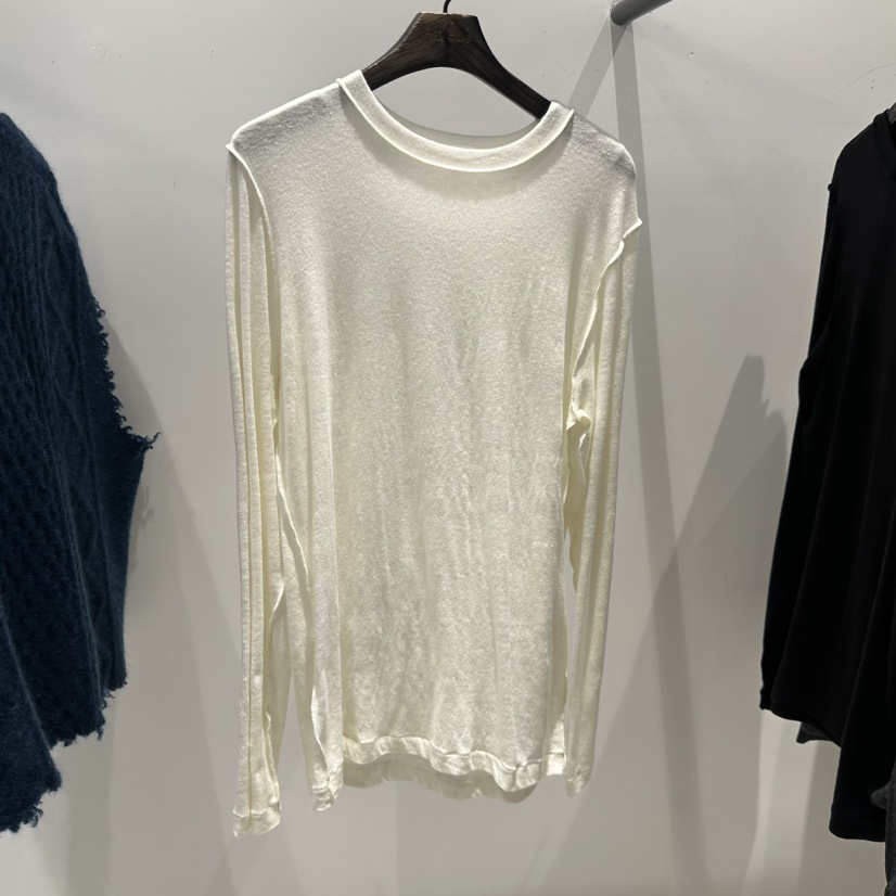 JANE BIRKIN韓國代購㊣女裝新品25秋冬熱賣長袖T恤安哥拉羊絨JANE BIRKIN設計師品牌長袖T恤圖色3