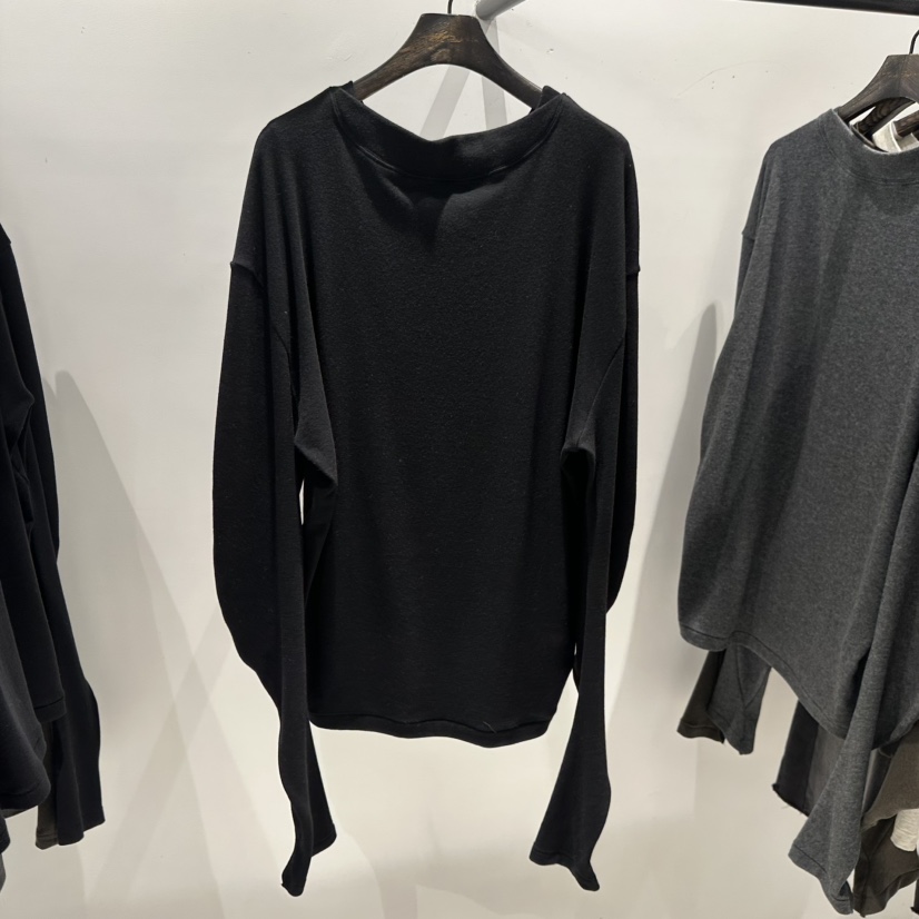 JANE BIRKIN韓國直郵㊣女裝新品熱賣25秋冬休閑時尚長袖T恤JANE BIRKIN設計師品牌長袖T恤圖色3黑色