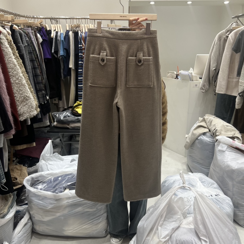 FRE韓國代購㊣女裝新款人氣職業熱賣推薦時尚25秋冬休閑休閑褲FRE休閑褲