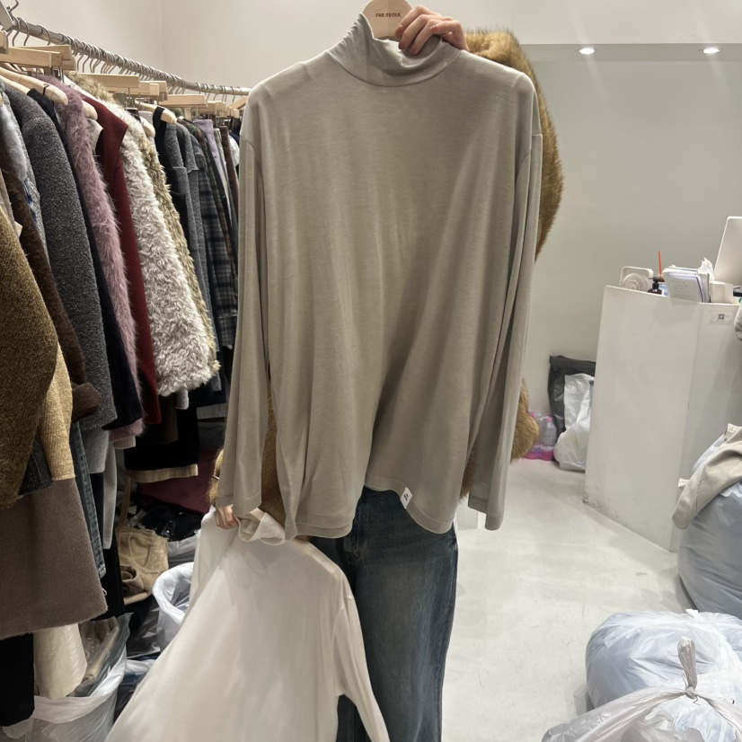 FRE韓國代購㊣女裝新品休閑人氣時尚25秋冬職業熱賣長袖T恤FRE長袖T恤圖色3