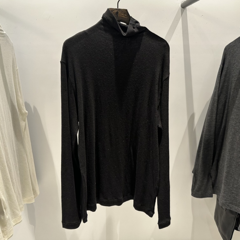 JANE BIRKIN東大門㊣直郵女士新款休閑時尚長袖T恤安哥拉高領JANE BIRKIN設計師品牌長袖T恤圖色2