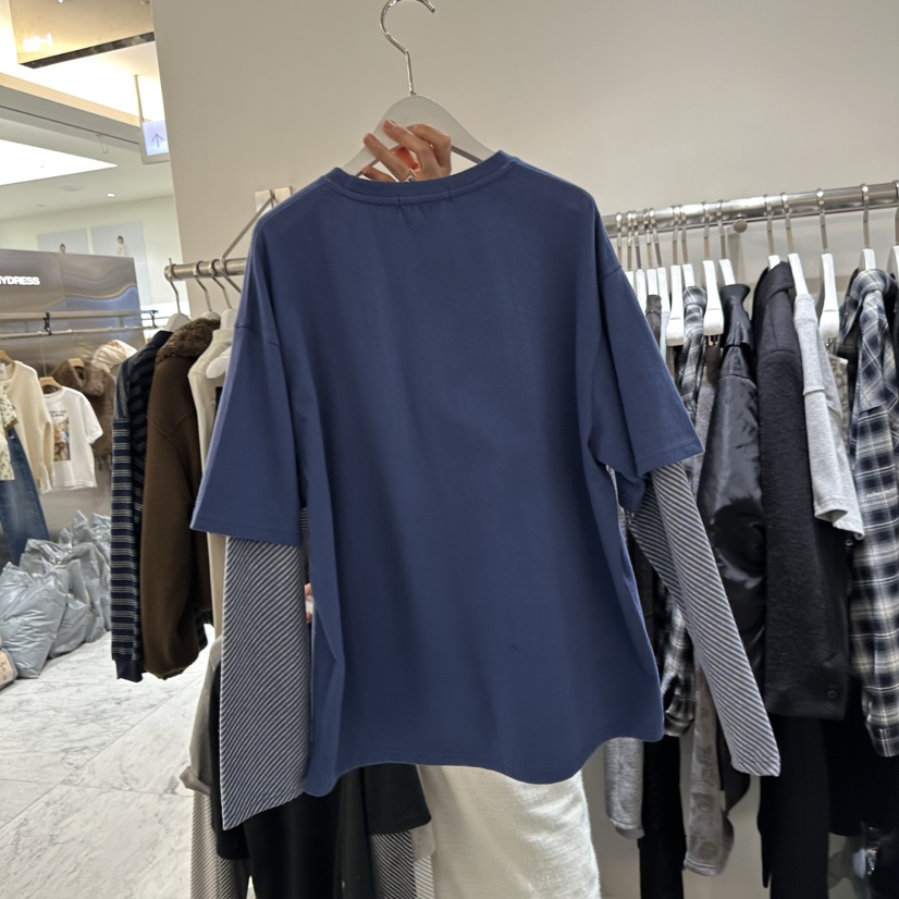 VIVE東大門㊣實拍女裝新款人氣休閑熱賣推薦職業時尚長袖T恤VIVE長袖T恤