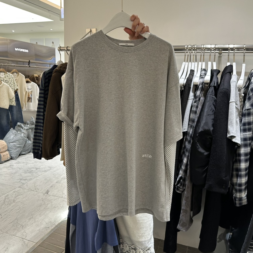 VIVE東大門㊣實拍女裝新款人氣休閑熱賣推薦職業時尚長袖T恤VIVE長袖T恤圖色2