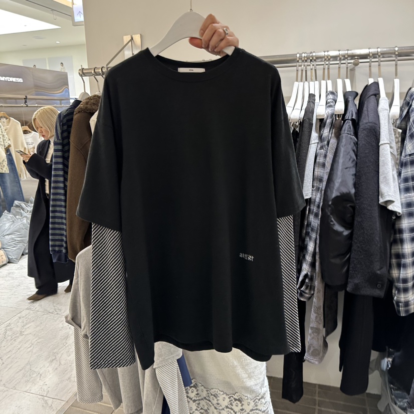 VIVE東大門㊣實拍女裝新款人氣休閑熱賣推薦職業時尚長袖T恤VIVE長袖T恤圖色3