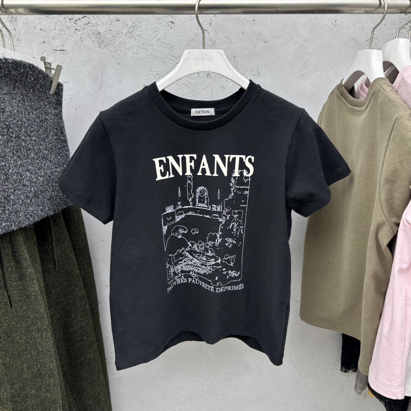 SIXTEEN東大門㊣代購女裝新品熱賣25秋冬休閑推薦職業人氣T恤SIXTEENT恤圖色4