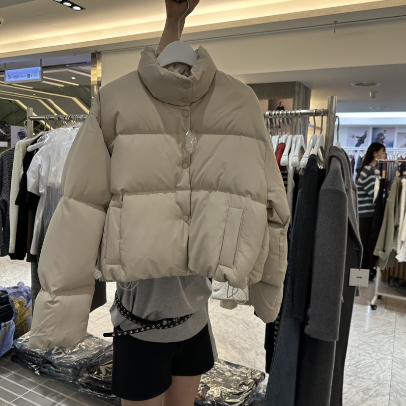 VIVE東大門㊣代購女士新款休閑職業25秋冬人氣短款羽絨服鴨絨VIVE短款羽絨服圖色1